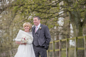 Bride and Groom photographed at the Bridge Inn Wetherby