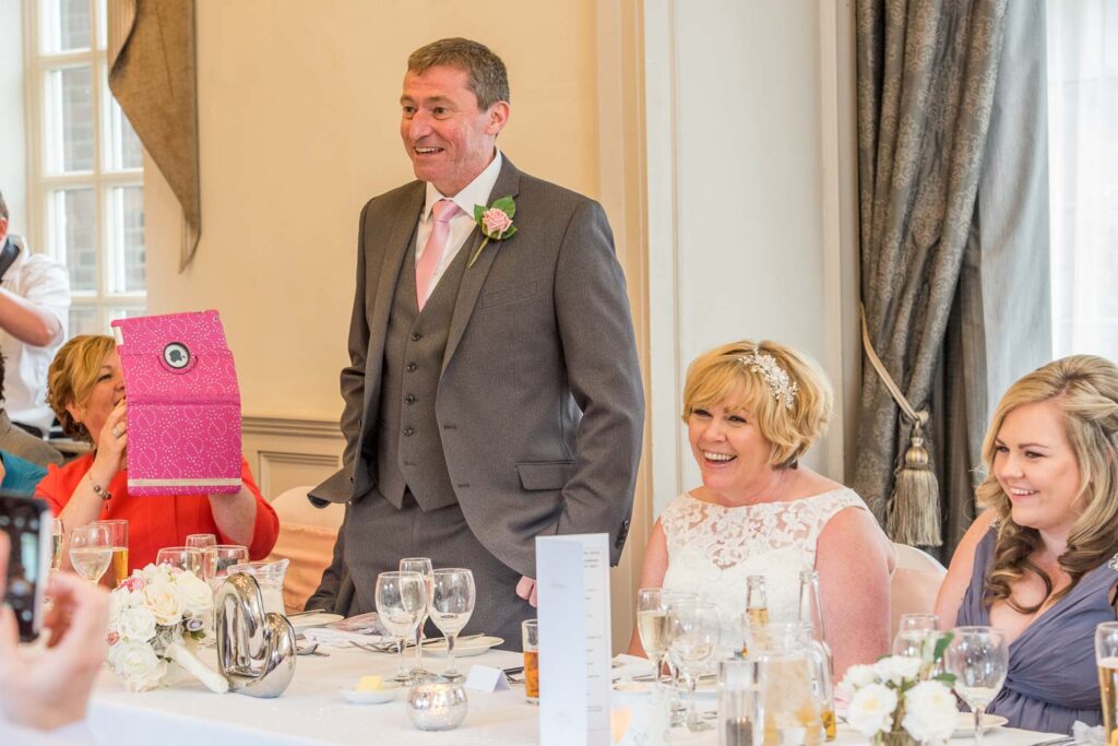 Speeches photography at The Bride Inn Wetherby