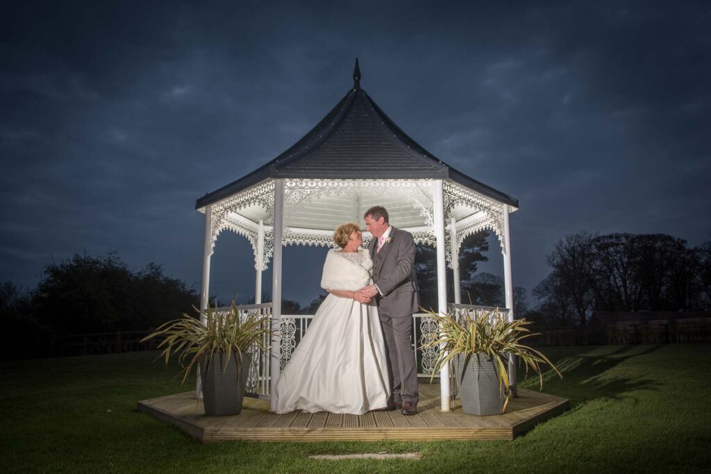 Twilight wedding photography at The Bridge Inn, Wetherby