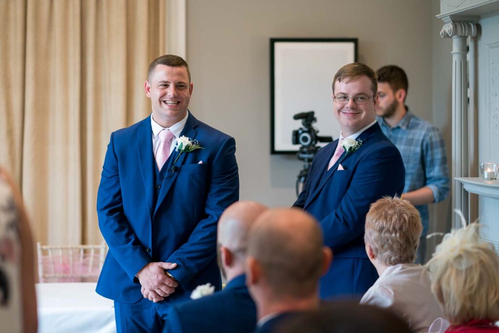 Ceremony photographs at Woodlands Hotel in Gildersome near Leeds