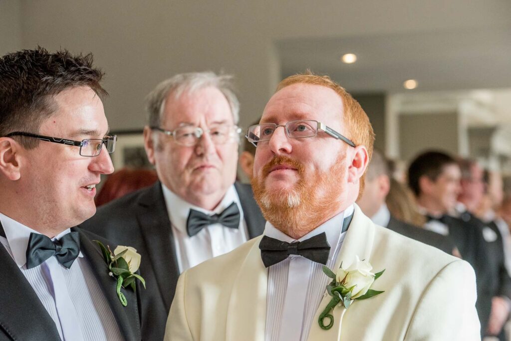 Ceremony photographs at Woodlands Hotel in Gildersome near Leeds