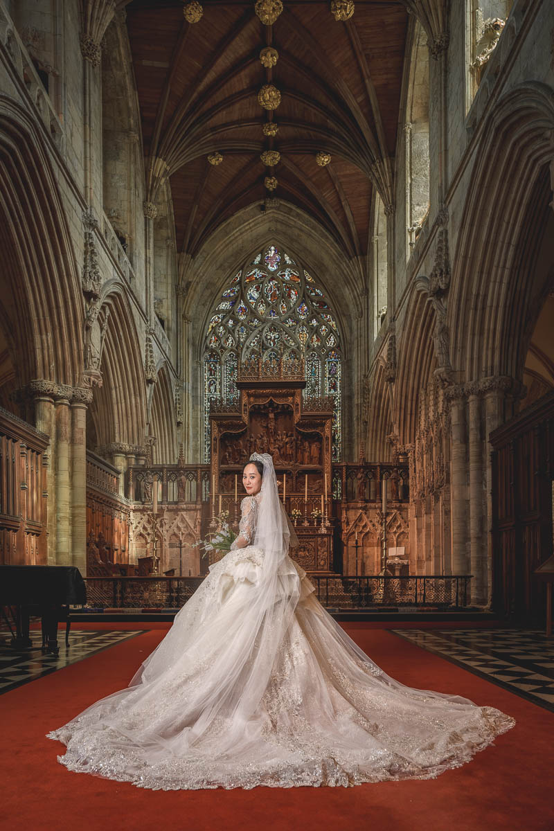 Bride at Selby Abbey